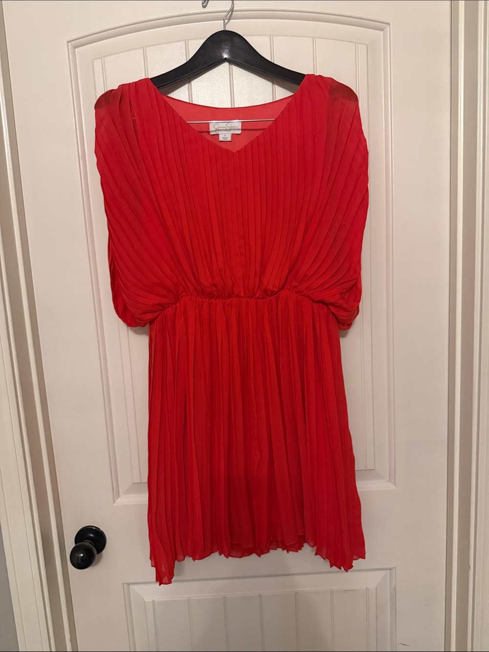 Jessica Simpson Red Pleated Dress